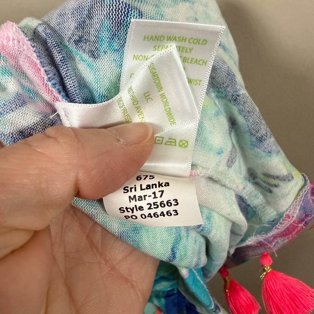 Lilly Pulitzer Palma "Hey Bay Bay" Sailboat Pattern Tube Top Small - Picture 11 of 13